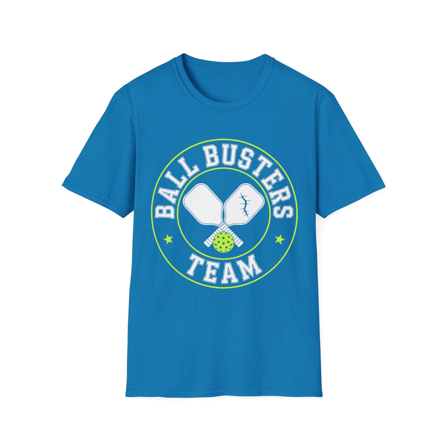 Pickleball "Ball Busters Team" T-Shirt — Funny Pickleball Crew Shirt