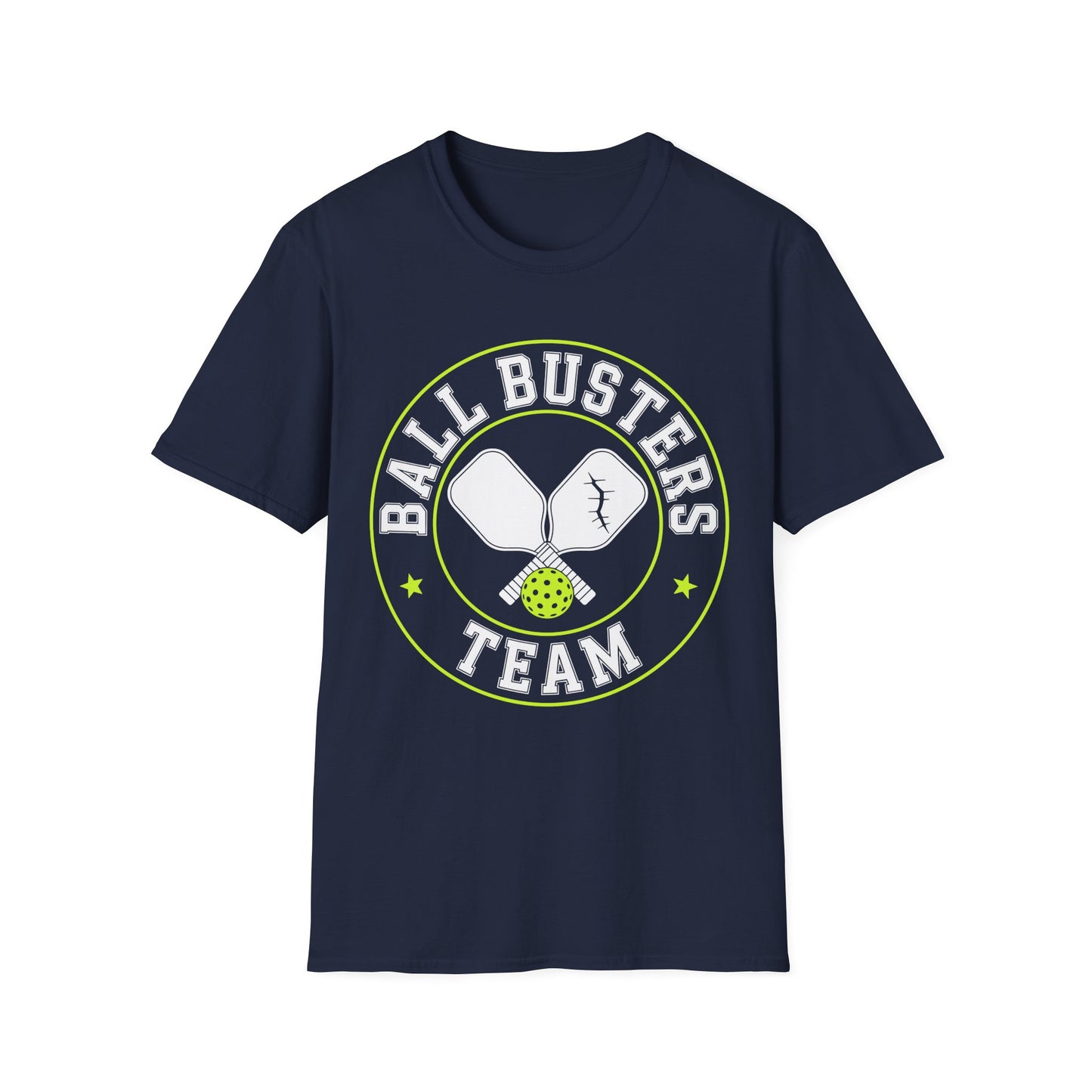 Pickleball "Ball Busters Team" T-Shirt — Funny Pickleball Crew Shirt