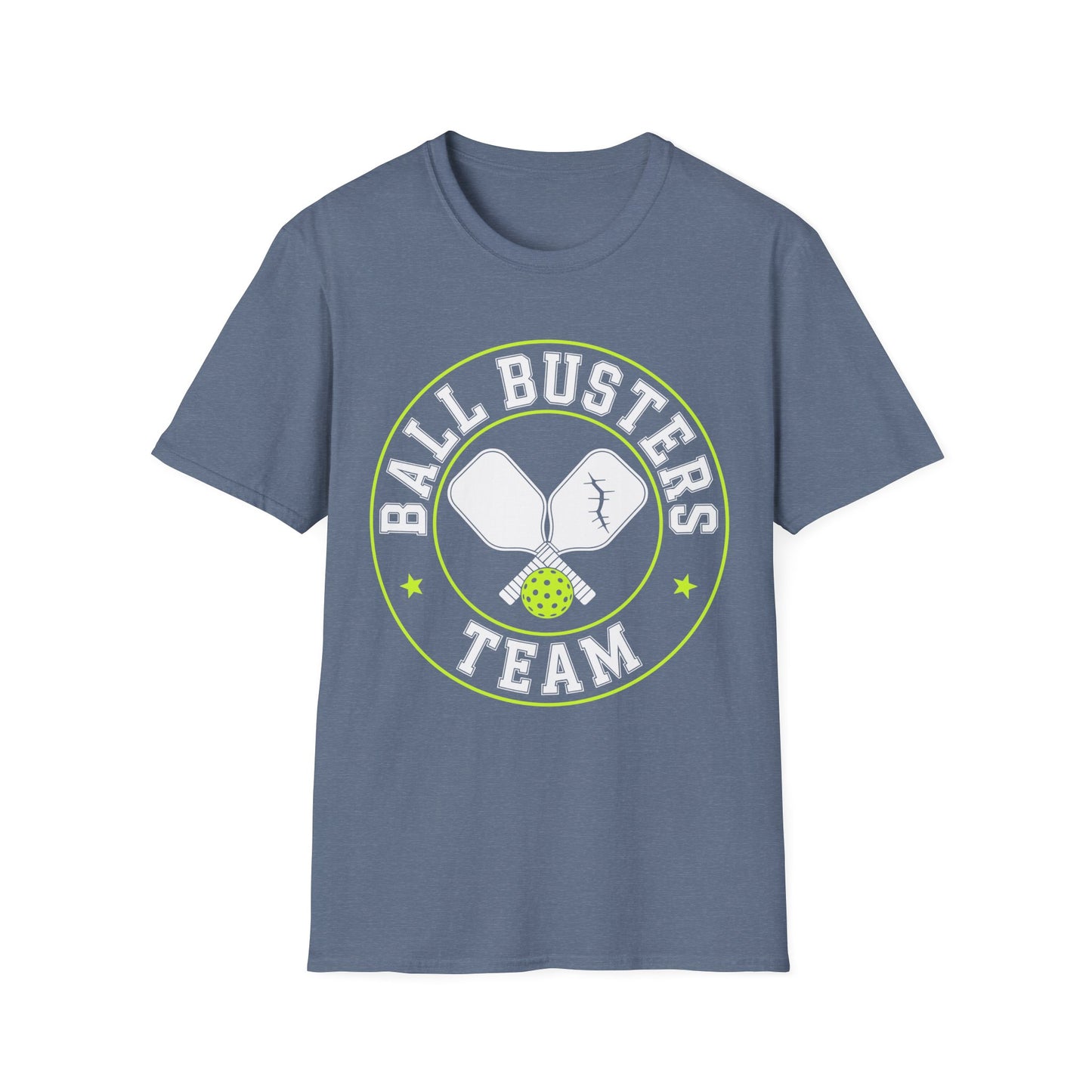 Pickleball "Ball Busters Team" T-Shirt — Funny Pickleball Crew Shirt