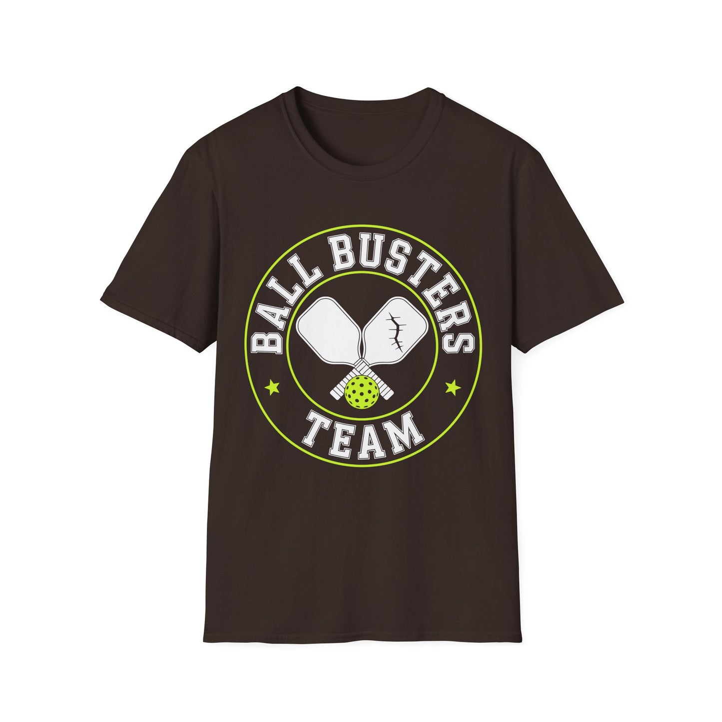 Pickleball "Ball Busters Team" T-Shirt — Funny Pickleball Crew Shirt